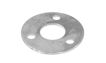 Фланец стойки большой 32/81 х 3 мм, 3 отв х М10 х 20, черный металл k116-32-9 купить в Москве