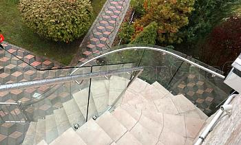 Стеклянные ограждения для улицы в Москве. Готовые проекты ПерилаГлавСнаб