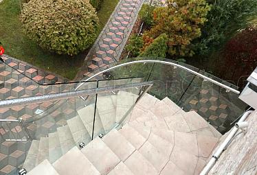 Стеклянные ограждения для улицы купить в Москве