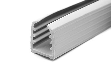 Уплотнитель в поручень с пазом 24х24 для стекла 8+8мм, EPDM (палки по 3м) СЕРЫЙ Фk303-G купить в Москве