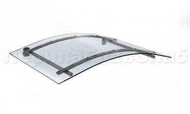 Навес гнутый из поликарбоната- вариант 2 купить в Москве