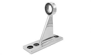 Крепление козырька к стойке алюминиевого фасада, AISI 304, литое , полированное, k611 купить в Москве