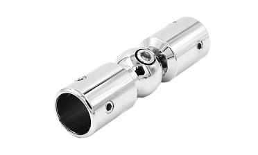 Соединитель труба-труба, шарнирный, цинк-хром полированный t915 PZn купить в Москве