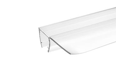 Уплотнитель для стекла 8мм, 90°, стекло-стекло 2,2 м.длина уса 25 мм t215y-8 купить в Москве