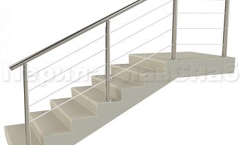 Заполнение из 4х тросиков (тросик в оболочке) для крыльца в Москве. Готовые проекты ПерилаГлавСнаб