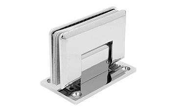 Петля для душевой кабины стена-стекло 90° 90х55 мм цинк, полированная t301 PZn купить в Москве