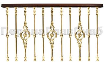 Латунные перила для лестниц серии – Деметра L05 в Москве. Готовые проекты ПерилаГлавСнаб