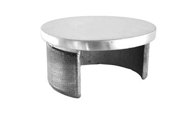 Заглушка для поручня с пазом Ø48.3 мм 4х39 мм шлифованная (AISI 304) k235-2 купить в Москве