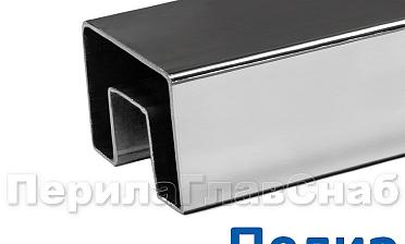 Труба 40х60, с пазом 24х24, полированная, AISI 304 k824-3 купить в Москве