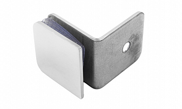 Коннектор для душевой кабины стена-стекло 90°, 45х45, полированный t722-2 PSS купить в Москве