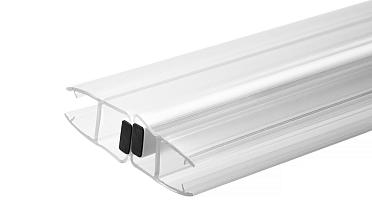 Комплект уплотнителей для стекла в душевую кабину (2 шт.), стекло-стекло 8 мм, прозрачный, 180°, 2200 мм t209-2 купить в Москве