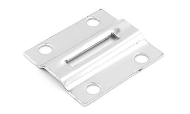 Боковой крепеж стойки под Ø38.1 мм, полированный (AISI 316) k056-2 купить в Москве