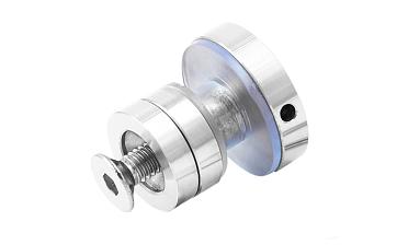 Крепление трека к стеклу AISI 304 шлифованное t449 SSS  купить в Москве