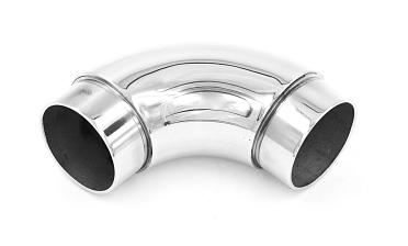 Отвод поручня под Ø42.4х1.5 мм, 90°, литой, полированный, с вставками (AISI 201) k383-3 купить в Москве