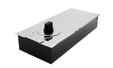 Доводчик для стеклянной двери до 80 кг EN2, напольный, 500 тыс. циклов, нержавеющая сталь AISI 304, полированная t182 PSS купить в Москве