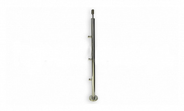 Стойка круглая Ø38.1: 3 ригеледержателя, полированная, высота 950 мм (AISI 304) k713 купить в Москве