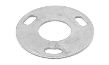 Фланец стойки 38/80 х 5 (4,3) х AISI 304 #200 3 отв х М10 х 20 k116-38-4 купить в Москве