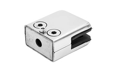 Стеклодержатель штампованный, под стекло 10 мм (5+5 мм), на плоскость 40х24х48 полированный (AISI 304) k352-10 купить в Москве