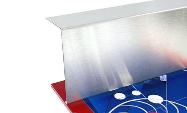 Накладка для крепления (тыльная/лицевая) из шлифованной нержавейки 1.0 мм длина 2,0 м k601-24 купить в Москве