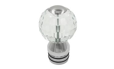 Стеклянный шар, наконечник на стойку Ø50.8 мм, с алюминиевой системой фиксации, прозрачный k248 купить в Москве