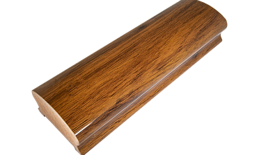 Пластиковый поручень фигурный текстурный, цвет Венге, длина 4м k897-3  купить в Москве