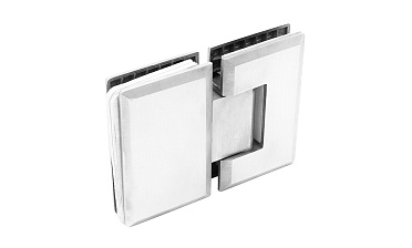 Петля для душевой кабины стекло-стекло 180° 90х55 мм, шлифованная  t303 SSS купить в Москве