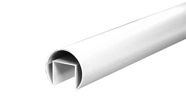 Труба  Ø42.4 мм, с пазом 24х24 мм, анодированный алюминий Фk820 AL купить в Москве