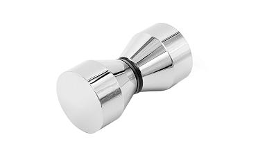 Дверная ручка «кноб» для душа, алюминий-хром, полированная t693 ALPC купить в Москве