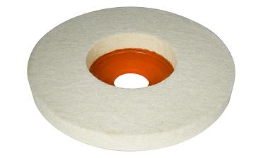 K427-3 войлок белый Ø125х10 мм очищенный, для тонкой полировки 11 000 rpm, Premium k427-3  купить в Москве