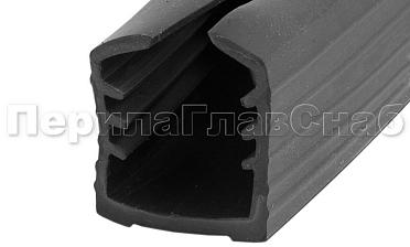 Уплотнитель в поручень с пазом 27х30 для стекла 8+8 мм, EPDM Фk307 купить в Москве