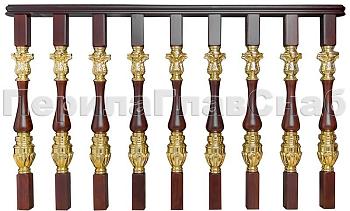 Латунные перила для лестниц серии – Гранд Опера L03 в Москве. Готовые проекты ПерилаГлавСнаб