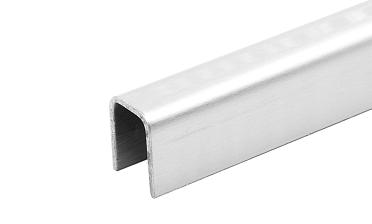 Профиль П-образный t=1,5 мм под стекло 20 мм, полированный, длина 2000 мм, AISI 304 Ф-1149 купить в Москве