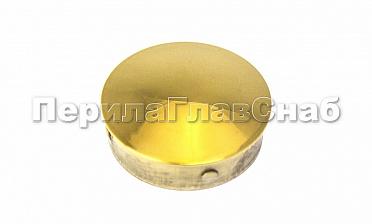 Заглушка штампованная Ø38х1.5 мм, (AISI 304), под золото Фk036-88 купить в Москве