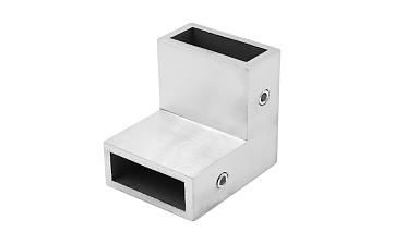 Соединитель труба-труба 90°, для трека 30х10 мм, 90°, AISI 304, шлифованный t460 SSS купить в Москве