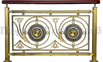 Латунные ограждения лестниц серия – Валгалла XL04 в Москве. Готовые проекты ПерилаГлавСнаб