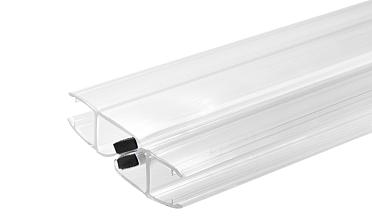 Комплект уплотнителей для стекла в душевую кабину (2 шт.), стекло-стекло 8 мм, с магнитом 90°/180°, 2200 мм t210 купить в Москве