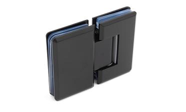 Петля для душевой кабины стекло-стекло 180°, 90*55, цинк, черн. t303 BZn купить в Москве