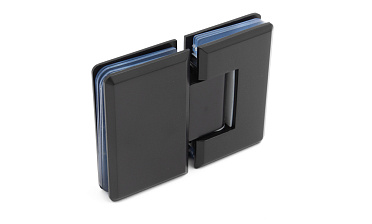 Петля для душевой кабины стекло-стекло 180°, 90*55, цинк, черн. t303 BZn купить в Москве