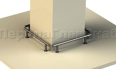 Защитный отбойник для автомобилей из черного металла купить в Москве