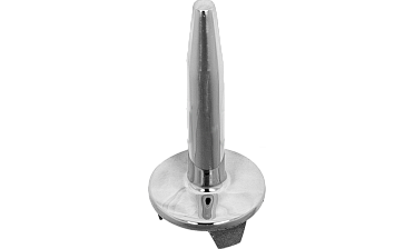 Наконечник палец (солдатик) на стойку Ø38.1 мм, без ложемента, литой, полированный, повышенной коррозионной стойкости, под сварку, облегченный, нержавеющий AISI 316, k034-3 купить в Москве