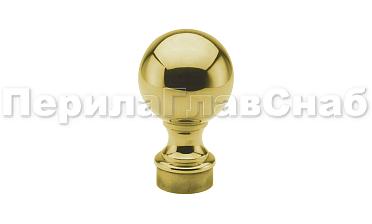 Наконечник стойки шар, Ø38.1 мм, литой, утяжеленный, золото k070-88 купить в Москве