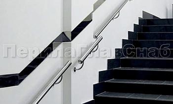 Пристенный поручень из нержавеющей стали 50 мм в Москве. Готовые проекты ПерилаГлавСнаб