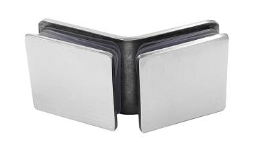 Коннектор для душевой кабины стекло-стекло 135° 45х45 мм латунь-хром t726 PC купить в Москве