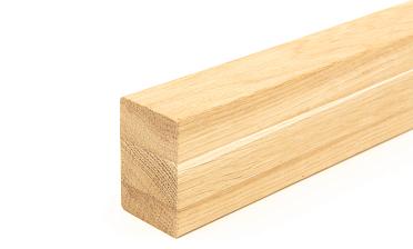 Дубовый поручень 60х40 некрашеный БЕЗ ПАЗА, Премиум Ф-1196 купить в Москве