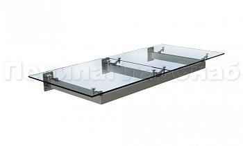 Стеклянный козырек на прямом каркасе в Москве. Готовые проекты ПерилаГлавСнаб