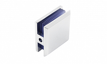 Коннектор для душевой кабины стена-стекло 45х45 мм цинк-хром, полированный t730 PZn купить в Москве