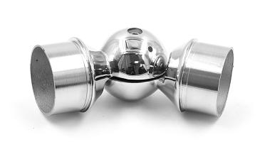 Поворот литой, регулируемый, "шар" с установочными кольцами, под Ø50.8 мм, (AISI 304) k558 купить в Москве