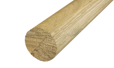 Поручень деревянный из Дуба Ø50мм -  2,0 м Премиум Ф-1662 купить в Москве