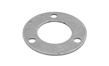 Фланец стойки 38/80 х 3 мм, 3 отв х М10 х 20, черный металл k116-38-9 купить в Москве