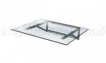 Навес из поликарбоната на треугольном профильном каркасе в Москве. Готовые проекты ПерилаГлавСнаб